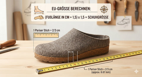 Schuhgröße berechnen: So funktioniert die Formel mit dem Pariser Stich