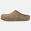 Haflinger Filzclog Michl in Beige (Torf) aus Filz mit herausnehmbarem Fußbett Seitenansicht 
