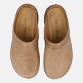 Haflinger Lederclog Travel Classic in Beige (Taupe) aus Leder mit weichem Fußbett perfekt für drinnen und draußen Vogelperspektive