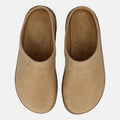 Haflinger Lederclog Travel Classic in Beige (Linen) aus Leder mit weichem Fußbett perfekt für drinnen und draußen Vogelperspektive